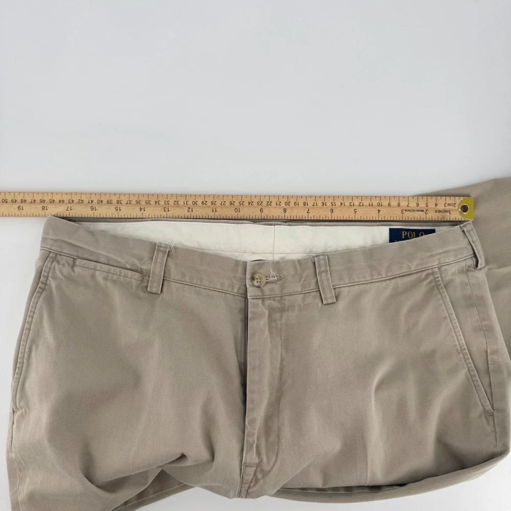 Polo Ralph Lauren Classic Fit Tan Khaki Chino Pants Mens 36x30 Cotton Straight